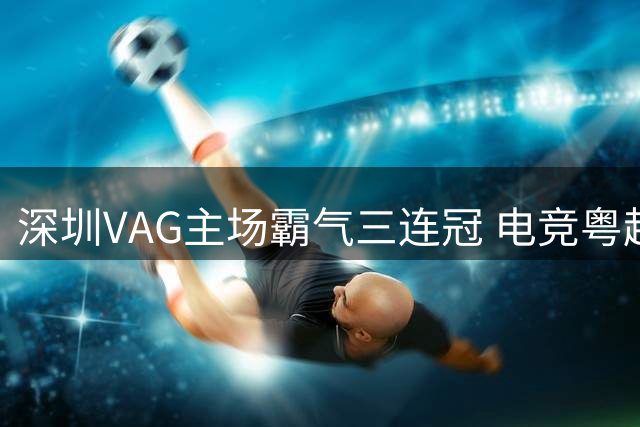 深圳VAG主场霸气三连冠 电竞粤超宝安站落幕